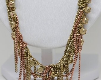 Lovely brass tone necklace