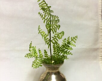 Single Small Silver Bud Vase