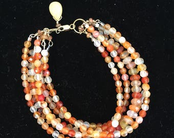 Stacked Gemstone Beaded Bracelet