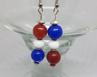Red White and Blue Earrings