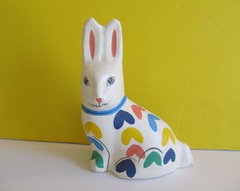 Paper Mache Bunny, Paper Mache Rabbit, Paper Mache, Easter, Easter Decor, Easter Decorations, Vintage Easter, Rabbits, Bunnies, Easter Bunny