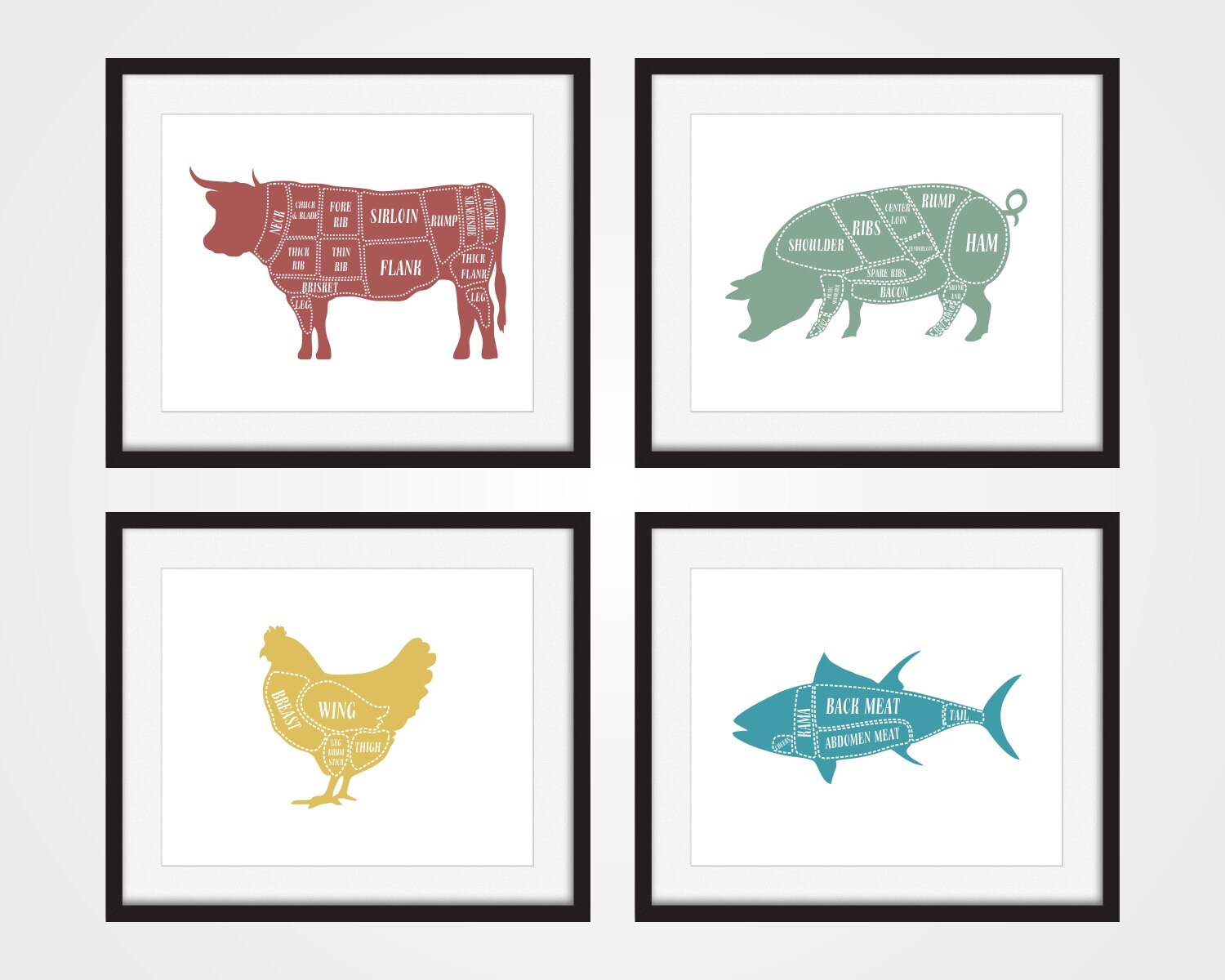 Butcher Chart Cow Pig Chicken Fish Kitchen Art Print for Chicken Meat Cuts Chart
131fsj Butcher Chart Cow Pig Chicken Fish Kitchen Art Print for Chicken Meat Cuts Chart
131fsj