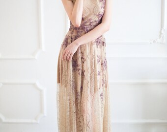 Bohemian bridesmaid dress, Boho wedding dress, Boho bridesmaid dress, Bohemian wedding dress, Evening dress, Embroidered, 0015 // 2015