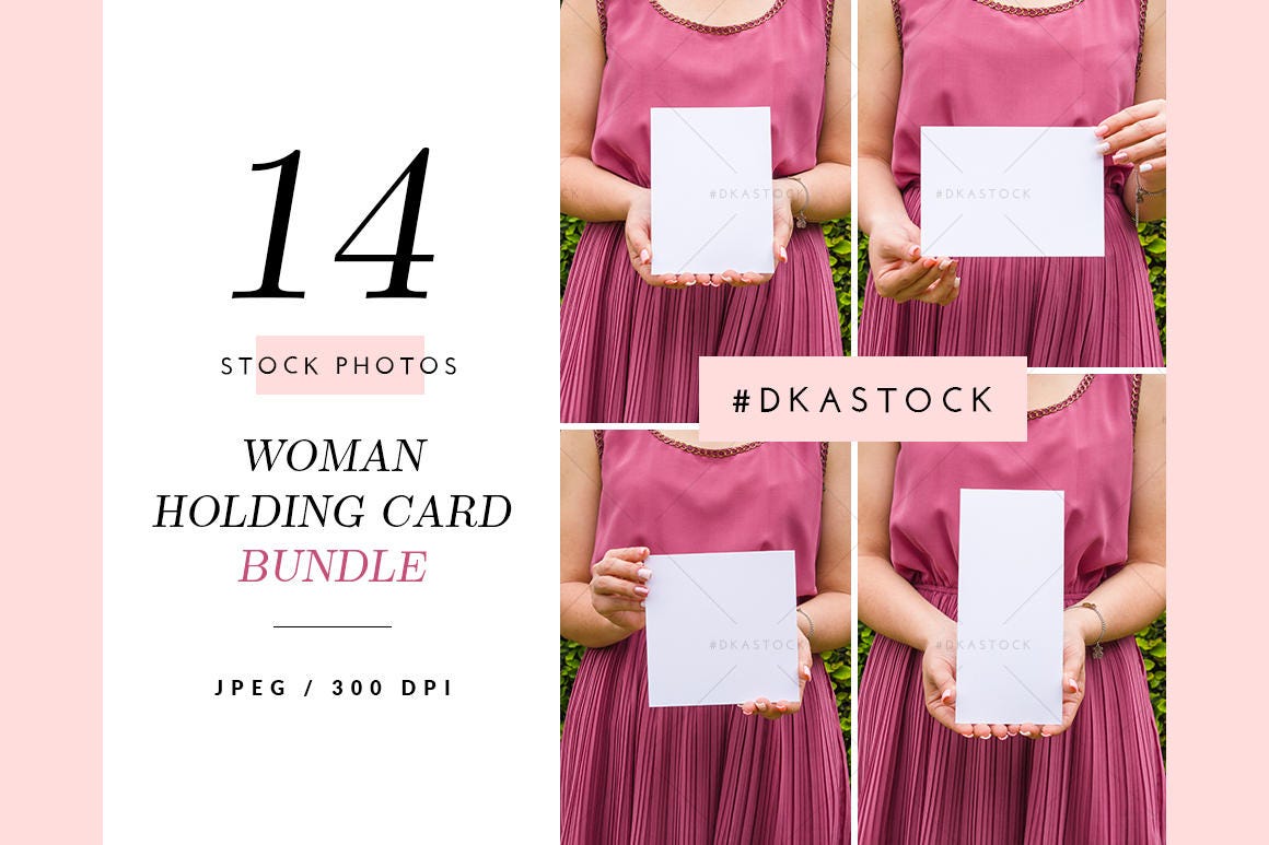 Download 14 Woman Holding Card Mockup Bundle Wedding Invitation