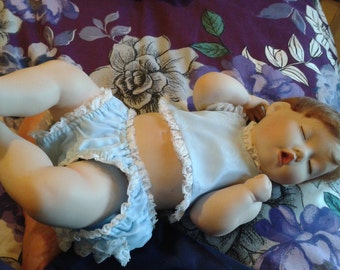 Vintage Porcelain Doll - Sleeping Baby Doll