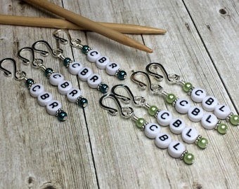 Cable Left/Right Reminder Markers, Cable Stitch Marker, Gift for Knitters, Removable Pattern Markers