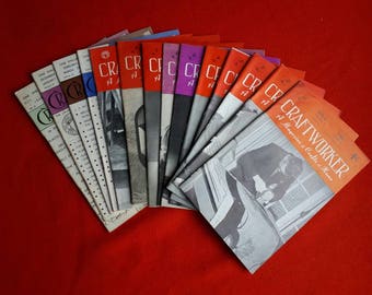 Vintage Craftworker Magazines 1930s- 1940s