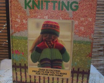 Vintage Knitting Pattern Book Over 20 exciting Projects (1986)
