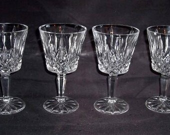 4 Crystal 6" WINE Bar Glasses Cristal D'Arques Durand Luminarc France
