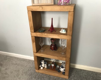 The Wareham Display Unit, Rustic Farmhouse Furniture, Solid Wood Beams