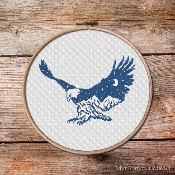 Eagle Cross Stitch pattern Bald Eagle Cross Stitch keeper of