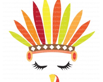 INSTANT DOWNLOAD - Thanksgiving SVG Bundles, Thanksgiving Clipart, Thanksgiving Png, Autumn Clip Art, Turkey Svg, Turkey Face Svg,Turkey Png