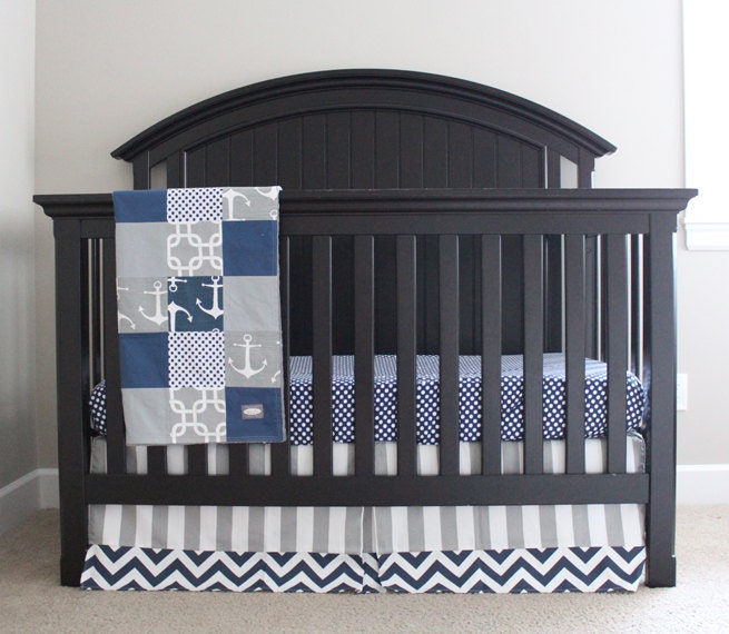 Nautical Crib Bedding Custom Crib Bedding Baby Bedding Crib