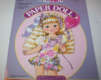 Golden Books 1992 Lil Miss 'n Me Paper Doll Book Unused Uncut Vintage