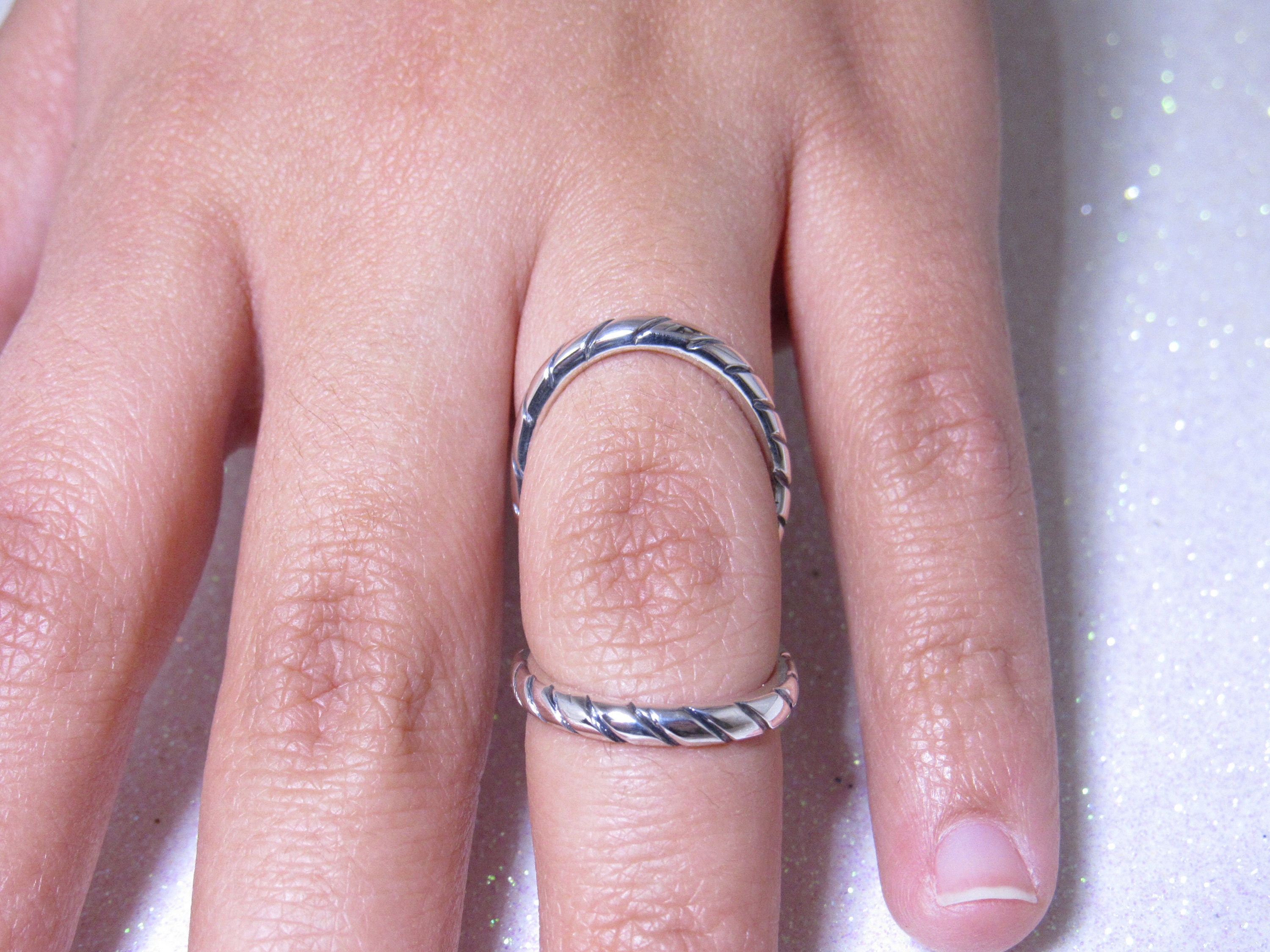 Sterling Silver Splint Ring Swan Neck Splint Ring Splint