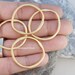 4 circle closed ring round loop pendants 22k matte gold plated geometric connector turkish jewellery supplies findings mdla140
