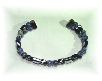 Double Strand, Triple Strength Magnetic Hematite Bracelet