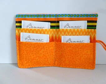 Tea Wallet, Tea Organizer, Tea Bag Caddy, Tea Bag Wallet, Tea Carrier, Tea Bag Holder, Tea Purse, Tea Bag Storage, Get Well Soon