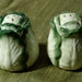 Vintage Cabbage Head Salt and Pepper Shakers