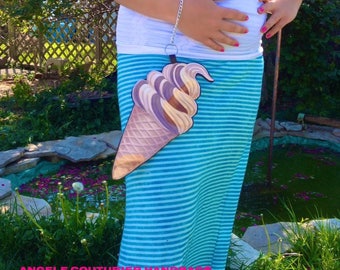 Ice cream purse ice cream cone handbag summer dessert fashion food bagag cupcake