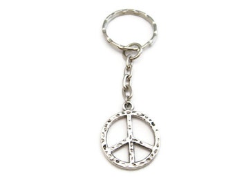 Peace Sign Keychain Peace Keychain Peace Gift Gifts Under 10