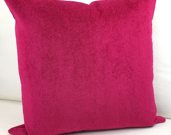 Pink Pillow Cover, Hot Pink Pillow Cover, Home Decor, Pillow Cover, Raspberry Pink Pillow Cover, Accent Cushion, Throw Pillow Cover