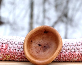Hand Carved Tiny Spruce Burl Bowl