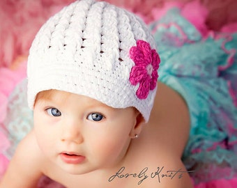 Baby Hat, Baby Girl Hats Newborn Hats, Baby Hats Photo Prop, Infant Hats, Baby Crochet Hat, Baby Girl Crochet Hats, Baby Girl Visor Hats