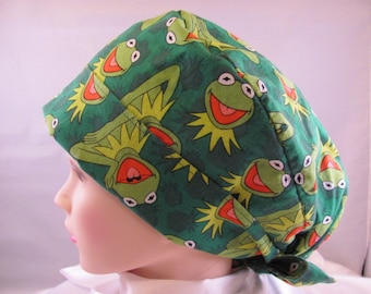 Women's Pixie Scrub Hat Kermit