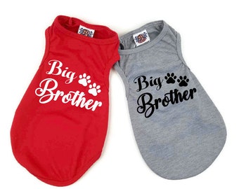 Big Brother dog shirt | Baby Shower gift | Birth announcement | Dog clothes | XS-XXXL | Big Brother Announcement Shirt | Dog shirt
