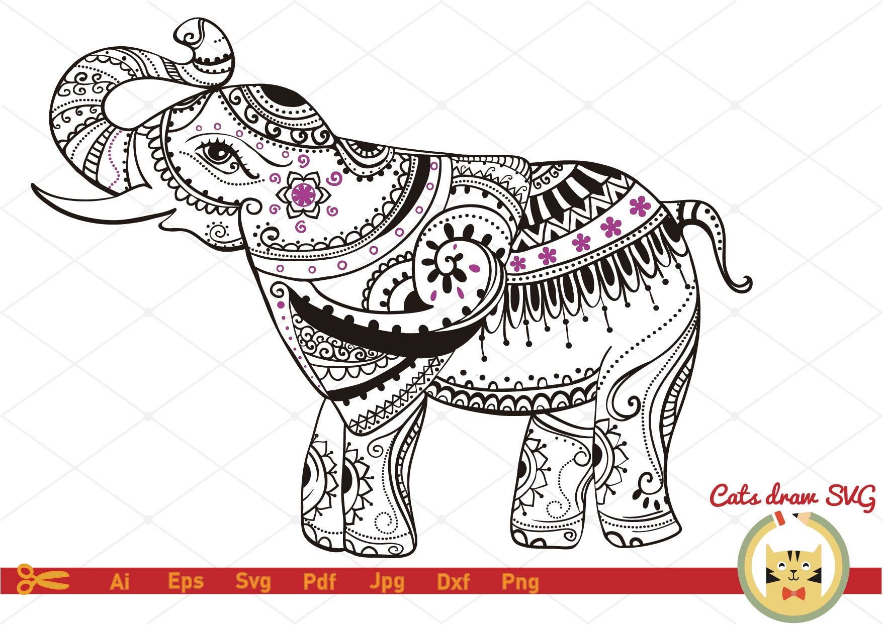 Download elephant svg hindu svg feng shui svg vector svg file
