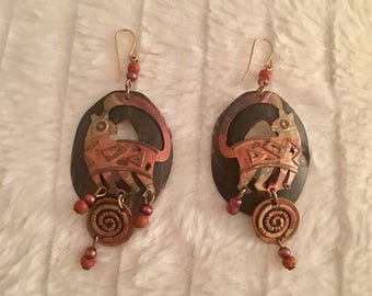 Signed unique earrings