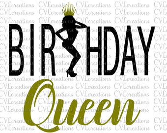 Birthday queen svg | Etsy