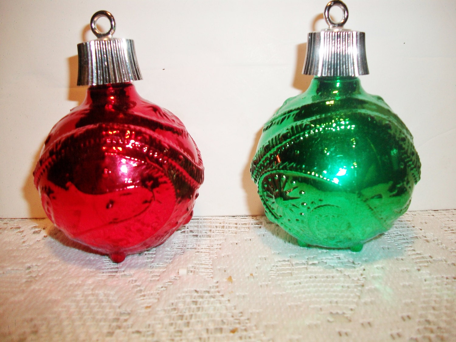 Vintage Avon Christmas Ornament Decanters Retro Holiday Bulbs