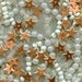 Vintage Metal Sequins Copper STARS Metallic Paillettes 8mm Doll Trim and Jewelry findings lot