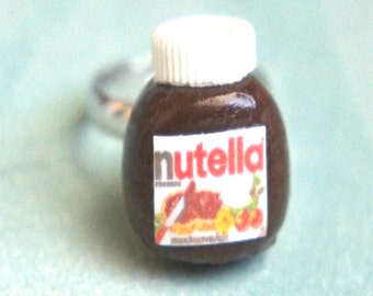 nutella jar ring-miniature food jewelry