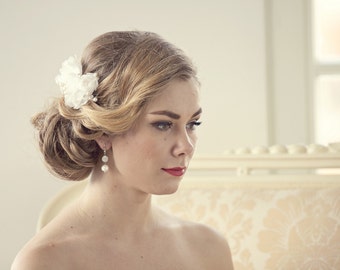 Silk Bridal Headpiece Bridal Hair Flower Comb Wedding Hairpiece Wedding Flower Hair Comb Bridal Hair Accessory Wedding Hair Accessories