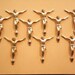 10 Vintage Brass 32mm Highly Detailed Jesus Figures