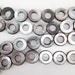 30pcs 13mm Black Mother Of Pearl Donut Beads Black Shell Donut Beads