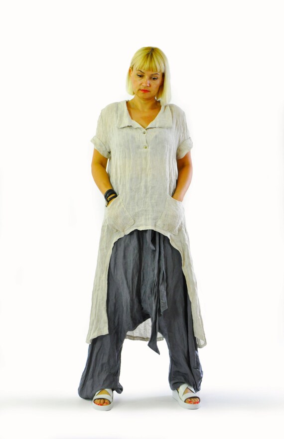 beige linen tops