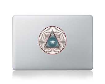 All Seeing Eye Vinyl Sticker for Macbook (13/15) or Laptop