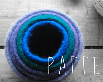 FELTED BOWL PATTERN tutorial - nesting bowls - make five different sizes