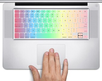 K132 Soft Color Fade Apple MacBook Keyboard Vinyl Decal Stickers (11, 13, 15, & 17 inch Pro/Air/Retina)