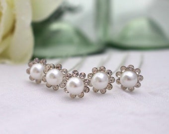 hair pearl clips bridal pins