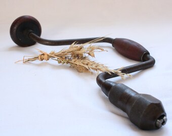 Vintage Hand Drill, Hand Drill, Vintage Drill, Mechanical drill, Antique tools, Antique Hand Drill, Carpenter Tool, Manual Hand Drill