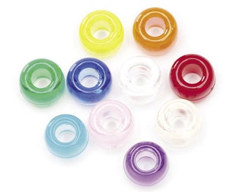 Multi Transparent Pony Beads
