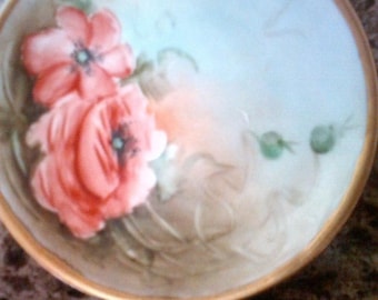 Hand Painted Plate, Diameter 6 1/2 inches