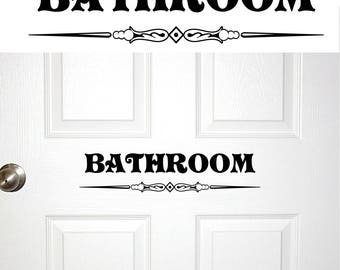 Men/Women Bathroom Door Decal Restroom Door Men And Women