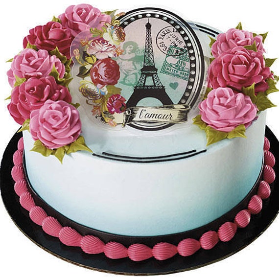 Parisian Cake Lay On / Cake Topper 1