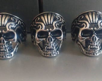 Skull face rings. Customer request